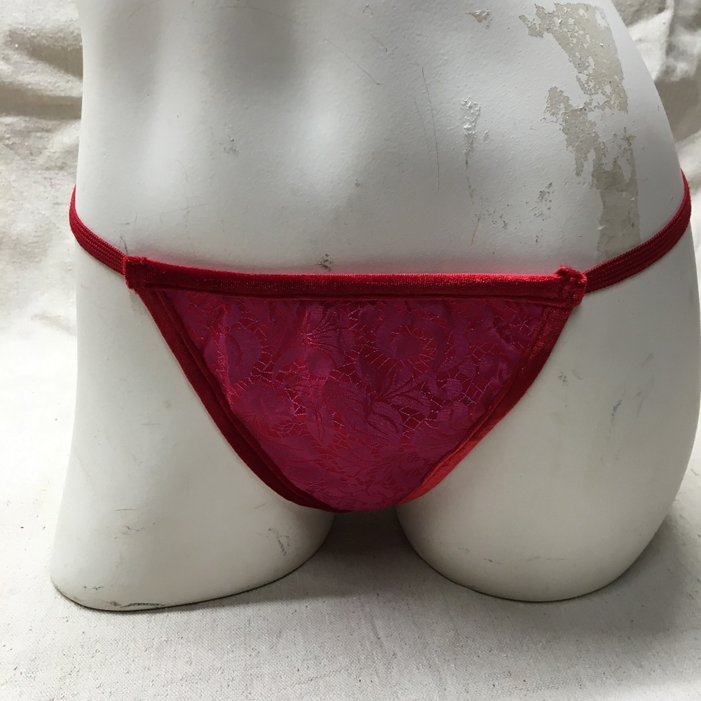 Red g-string thong
